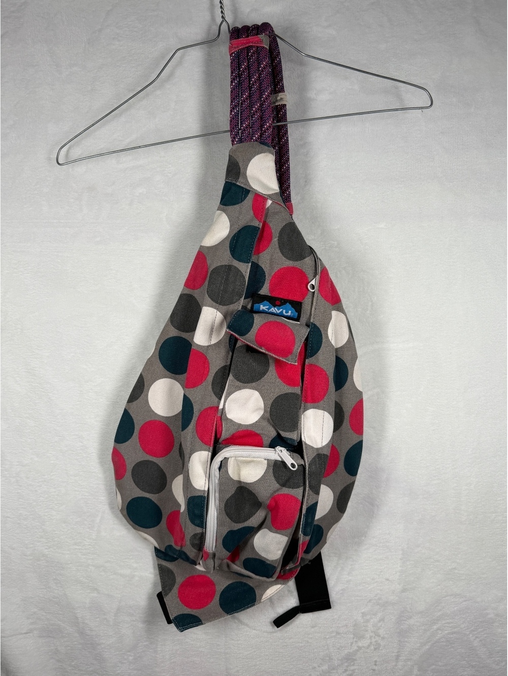 Kavu Rope Sling Bag in Polka Dot Pattern